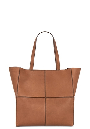 Saint Laurent Carre 4 Small Tote Bag in Toasted Brown - Brown. Size all.