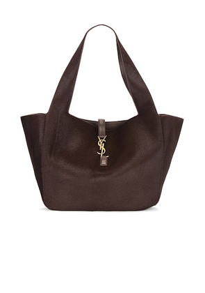 Saint Laurent Bea Tote Bag in Moka - Brown. Size all.