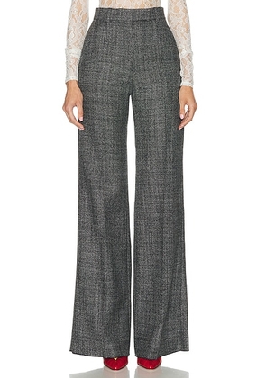 Valentino Wool Mouline Pant in Bianco & Nero - Black. Size 36 (also in 40).