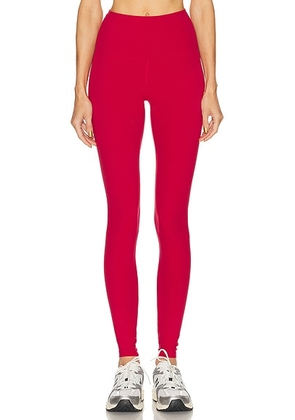 YEAR OF OURS Studio Everyday Legging in Cinnamon - Red. Size XS (also in S, M).