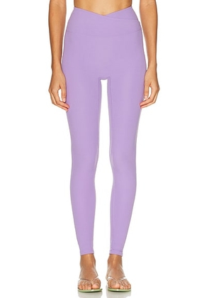 YEAR OF OURS Studio Sculpt Legging in Grape - Purple. Size XS (also in S, L).
