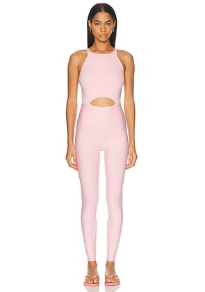 YEAR OF OURS Cut Out Onesie in Strawberry Cream - Pink. Size XS (also in S, M, L).