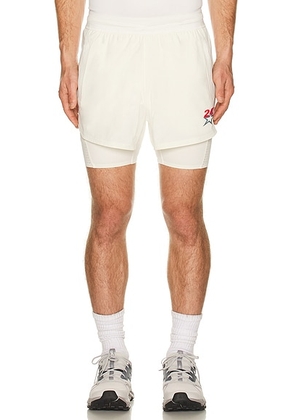 247 Hybrid Short in Flat White - Ivory. Size S (also in L, M, XL/1X).