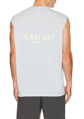 247 Team 247 Oversized Tank in Glacier - Baby Blue. Size S (also in L, M, XL/1X).