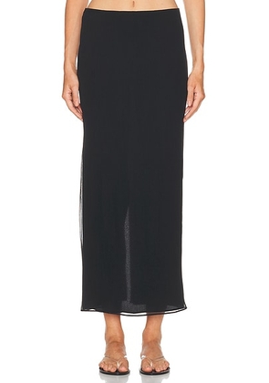 WARDROBE.NYC Layered Column Skirt in Black - Black. Size XS (also in XL).