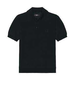 Amiri MA Polo in Black - Black. Size XL (also in M, S).