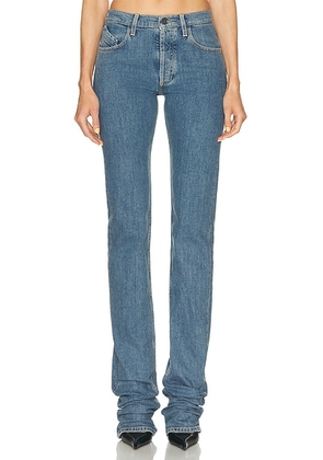 THE ATTICO Long Jeans in Sky Blue - Blue. Size 25 (also in 26, 29).