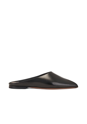 ALAÃA Flat Mule in Noir - Black. Size 41 (also in 36).