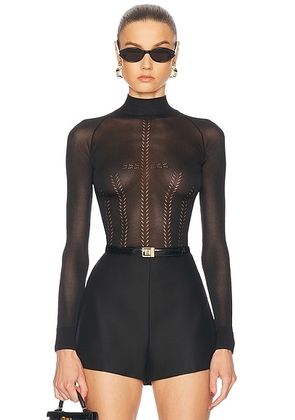 Dolce & Gabbana Sheer Top in Black - Black. Size 40 (also in 42).