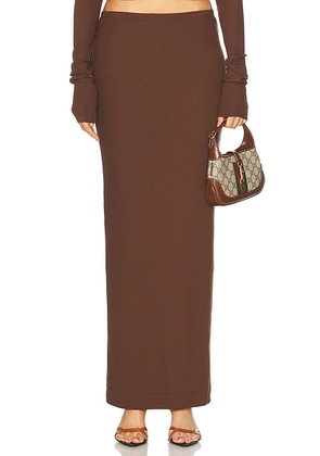 Eterne Emma Skirt in Chocolate - Chocolate. Size XS (also in S, M, XL).