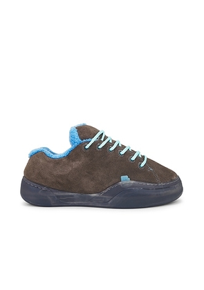 ERL Suede Vamp Skate Sneaker Leather in Grey - Grey. Size 9 (also in 10).
