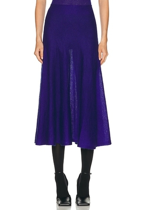 ALAÃA ALAÎªA Circle Skirt in Bleu Indigo - Royal. Size 38 (also in ).