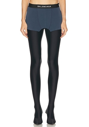 Balenciaga Cut Off Brief Skirt in Dark Blue - Slate. Size XS (also in S).