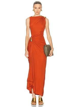 Bottega Veneta Sleeveless Jersey Dress in Autumn - Burnt Orange. Size 36 (also in ).