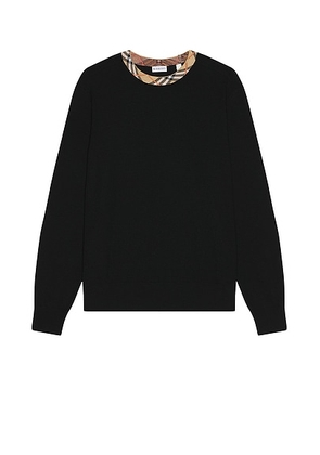 Burberry Core Merino Crewneck in Black - Black. Size XL/1X (also in S).