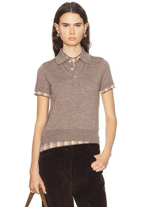 Acne Studios Kalissa Top in Light Brown Melange - Brown. Size XS (also in L, M, S).