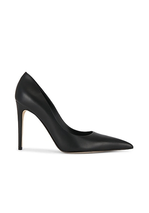 McQueen Leather Pump in Black & Gold - Black. Size 36 (also in 37, 38, 39, 40).