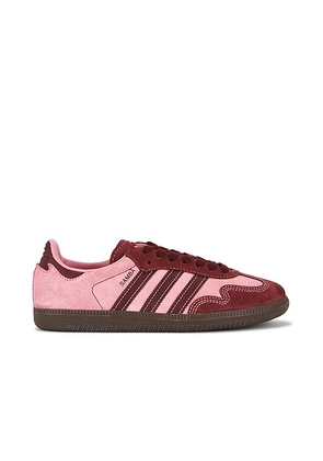 Adidas Originals Samba OG Sneaker in Pink Spark  Shadow Red  & Gum 5 - Pink,Red. Size 7 (also in 11, 8).