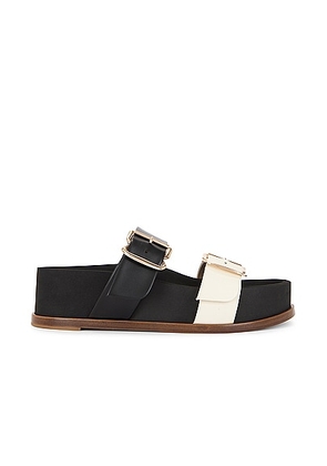 Gabriela Hearst Wren Sandal in Black & Ivory - Black,White. Size 40 (also in ).