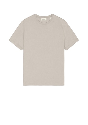 FRAME Duo Fold Tee in Cloud Grey - Grey. Size XL (also in ).
