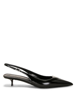 Saint Laurent Cherish Leather Slingback Pumps