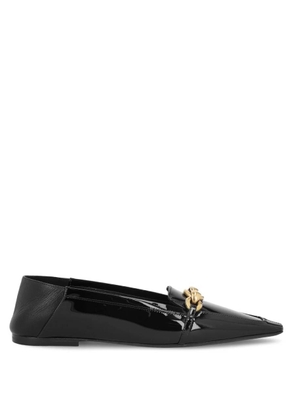 Saint Laurent Patent Leather Le Maillon Loafers