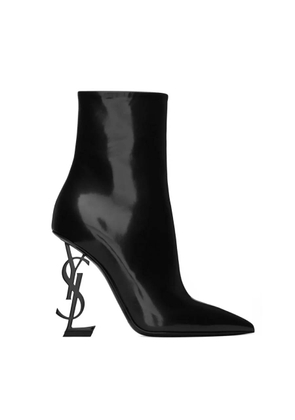 Saint Laurent Womens Black Opyum Ankle Boots