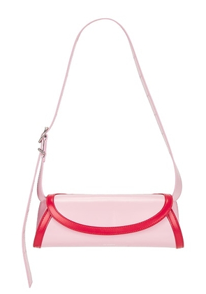 Jil Sander Small Cannolo Bag in Neon Rose - Pink. Size all.