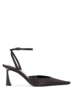 Saint Laurent Aimee Satin Slingback Pumps
