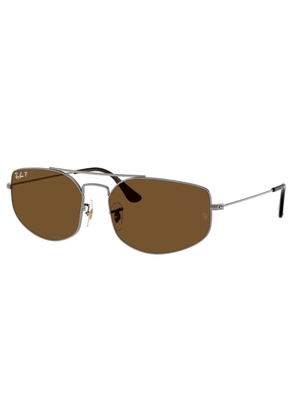 Ray Ban EXPLORER 5 Polarized Brown Navigator Unisex Sunglasses RB3845 004/57 60
