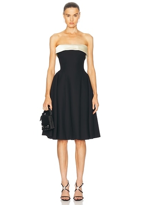Mirror Palais Strapless Opera Lady Length Dress in Black & Pearl - Black. Size XS (also in ).