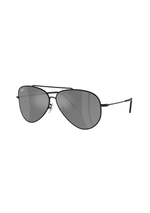Ray Ban Aviator Reverse Grey Mirror Silver Pilot Unisex Sunglasses RBR0101S 002/GS 59