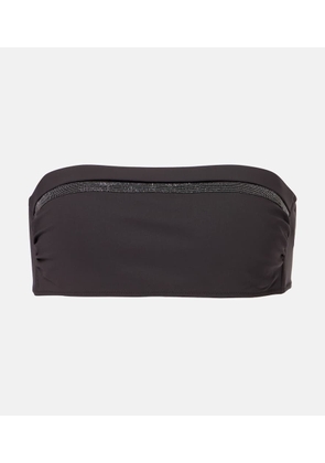 Brunello Cucinelli Monili bandeau bikini top