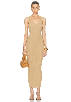 L'Academie by Marianna Elena Maxi Dress in Tan - Tan. Size L (also in ).