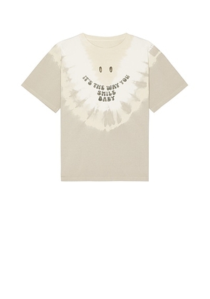 MM6 Maison Margiela Smile Tee in Beige  White  & Grey - Grey. Size L (also in ).