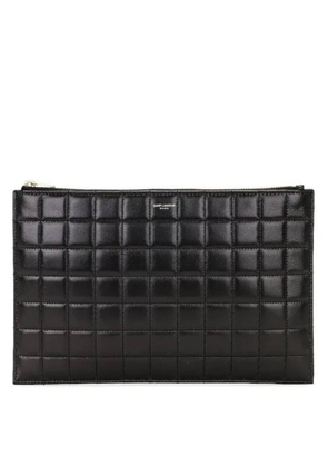 Saint Laurent Quilted Leather Tablet Pouch