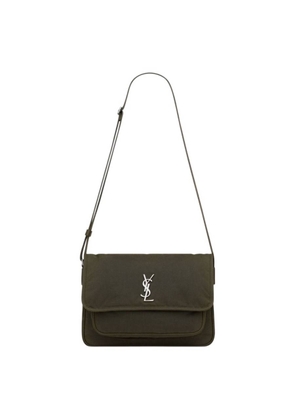 Saint Laurent Niki Canvas Messenger Bag