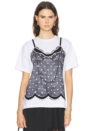 Marc Jacobs Trompe L'oeil Cami Tee in White Multi - White. Size XS (also in S, M, L).