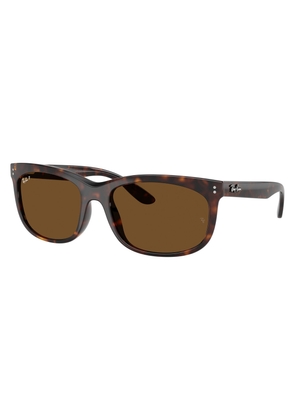 Ray Ban BALORETTE Polarized Brown Square Unisex Sunglasses RB2389F 902/57 60
