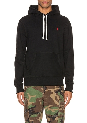 Polo Ralph Lauren Fleece Hoodie in Black - Black. Size S (also in L, XL, XS, XXL).