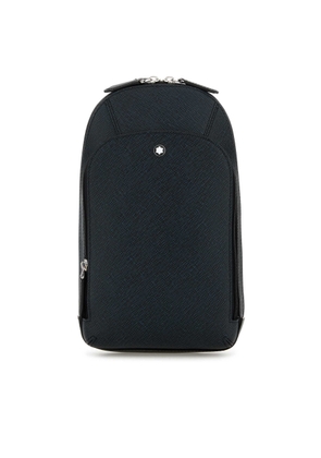 Montblanc Melange Blue Leather Crossbody Bag