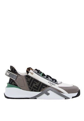 Fendi Flow FF Motif Leather Low-Top Sneakers, Brand Size 9 ( US Size 10 )