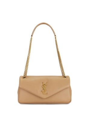 Saint Laurent Plunged Lambskin Small Calypso Bag