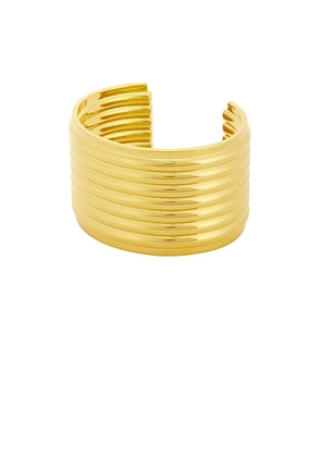 Saint Laurent Cuff Bracelet in Dore - Metallic Gold. Size L (also in ).