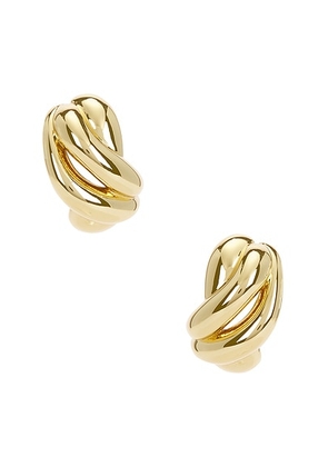 Roxanne Assoulin The Knot Earrings in Gold - Metallic Gold. Size all.