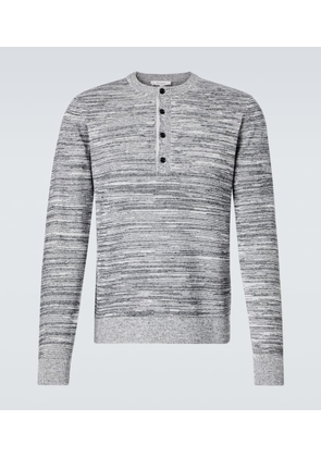 JW Anderson Cotton and linen-blend Henley shirt