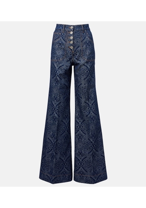 Etro Pegaso high-rise flared jeans
