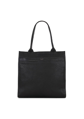 Saint Laurent Sac Cabas Leather Tote Bag