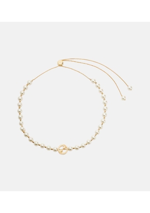 Gucci Interlocking G pearl necklace