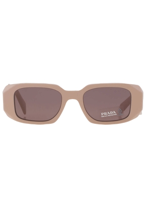 Prada Purple Brown Rectangular Ladies Sunglasses PR 17WS VYJ6X1 49